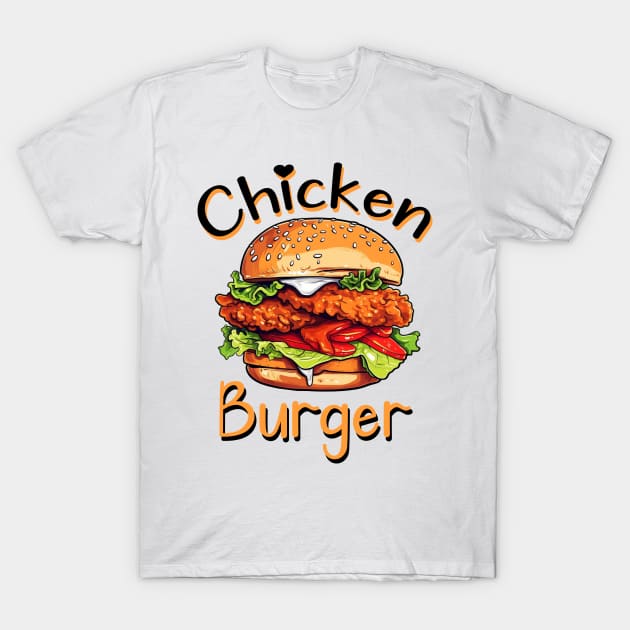 Chicken Burger T-Shirt by FluffigerSchuh